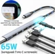 Хаб USB Type-C концентратор розгалужувач для ноутбука Addap UH-04CS на 7 портів: 3 × USB 2.0 1 × USB 3.0, 3 × Type-C Gray - зображення 6