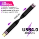 Кабель 40 Gbps для синхронізації даних та зарядки Type-C Male to Female Addap UC2UC-02, 100Вт, USB 4.0 - изображение 2