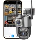 Двойная поворотная уличная WiFi камера видеонаблюдения uSafe OC-05DL-PTZ, с 2 объективами, 4 МП, 1080P - изображение 2