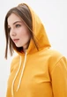 Жіночий спортивний кроп-топ з капюшоном HiBrand M Жовтий (hb1463267325) - изображение 4