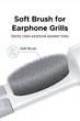 Инструмент для чистки Bluetooth-наушников Ugreen CP01 3 in 1 для Airpods Pro, Bursh для Samsung, Xiaomi, Airdots и Huawei White (55292) - изображение 6