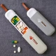 Вологозахисна пластикова таблетниця для ліків на 3 відділення Pill Box органайзер - контейнер для вітамінів і таблеток, Білий - изображение 2