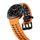 Перфорований ремінець broband Classic Color для Samsung Galaxy Watch Ultra (2025) – помаранчево-чорний (силікон) - зображення 4
