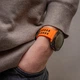 Перфорований ремінець broband Classic Color для Samsung Galaxy Watch Ultra (2025) – помаранчево-чорний (силікон) - зображення 6