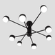 Люстра Luminaria RAY 8xGX53 (4+4) BLACK 780х300мм 220V IP20 - изображение 1