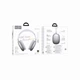 Bluetooth гарнитура HOCO W65 с шумоподавлением, микрофоном, AUX и беспроводным подключением, серебро - изображение 2