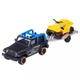 Автомодель Majorette Дорожня допомога з трейлером Jeep Wrangler (2053154/15) (10-586569) - зображення 1