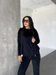 Жіночий велюровий костюм трійка (футболка+штани+кофта) Uaclothes 46-48 Чорний (like33847-142521350) - изображение 2