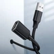 USB кабель удлинитель USB на USB UGREEN US103 Extension Cable (1m, 480 Mbit/s, USB 2.0). Black - изображение 5