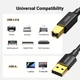 Кабель для принтера сканера USB-A на USB Type-B (USB-B) UGREEN US135 Print Cable (1.5m, USB 2.0). Black - изображение 3