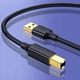 Кабель для принтера сканера USB-A на USB Type-B (USB-B) UGREEN US135 Print Cable (1.5m, USB 2.0). Black - изображение 5
