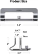 Вертикальна підставка для ноутбука UGREEN LP258 Vertical Laptop Stand. Space gray - зображення 8