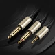 Аудиокабель mini-jack 3.5mm TRS to Dual Jack 6.35mm TS UGREEN AV126 Audio Cable (1m). Gray - изображение 6