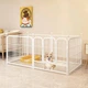 Металлический вольер для домашних животных Springos 120 x 60 x 60 см Белый - зображення 1