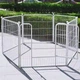 Металлический вольер для домашних животных Springos 120 x 60 x 60 см Белый - зображення 5