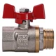 Кран шаровый прямой Q PROFESSIONAL 3/4″ НВ КБ PN40 QP152 - изображение 3