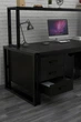 Письменный компьютерный стол в стиле лофт EcoLoft Сириус DSP-1233 (Черный) - изображение 2