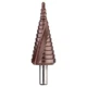 Сверло ступенчатое Ø4-20мм по металлу сталь HSS [SD7280501BD0420000] HSS TIN DIAGER - изображение 1