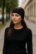 Повязка для волос эластичная, цвет черный 10см 50/50164-4 - изображение 1