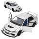 Машинка Mitsubishi Lancer Evolution 9 игрушка моделька металлическая коллекционная 15 см Серебристый (2310919) - изображение 1
