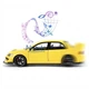 Машинка Mitsubishi Lancer Evolution 9 игрушка моделька металлическая коллекционная 15 см Желтый (9227668) - изображение 4