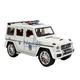 Машинка Gelandewagen Mercedes поліцейська металева іграшка моделька колекційна 22 см Білий (3092552) - зображення 4