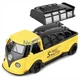 Машинка микроавтобус Volkswagen Transporter T1 игрушка моделька металлическая коллекционная 15 см Желтый (2965286) - изображение 2