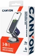 Бездротовий зарядний пристрій Canyon OnCharge 309 15 Вт 3-in-1 Metal (CNS-WCS309M) - зображення 13