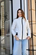 Женская демисезонная короткая куртка Lusskiri S молочная 526932 - изображение 5