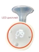 Анатомический молокоотсос электрический беспроводной с LED дисплеем, тихий аккумуляторный, функция массажа для стимуляция лактации, портативный - изображение 3