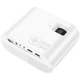 Беспроводной WiFi/Bluetooth Портативный Проектор Hoco DT1 Wireless Projector (720p same screen version) с функцией зеркалирования экрана|2.4G/5G, AUX/USB/AV/HDTV| Белый - изображение 6