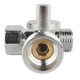 Кран шаровой тройной приборный хром 1/2"x3/4" Fado - изображение 4