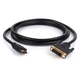 Кабель мультимедийный HDMI M to DVI M 5.0m 24+1pin Vinga (VCPHDMIDVI5) - изображение 2