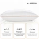 Подушка MirSon Raffaello White 201 Пуховая средняя 70х70 см (2200000060587) - изображение 4