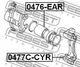 Скоба супорта задн. MITSUBISHI LANCER CS 2000-2009 (вир-во FEBEST) Febest (0477CCYR) - изображение 2