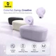 Навушники Baseus Bowie True Wireless Earphones E18 |BT5.3, 40/300mAh, IPX4, 2ENC Mic, 7.5h| Purple - зображення 7