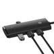 Hub адаптер Baseus Lite Series 4-Port Hub Adapter |USB-A to USB 3.0*4, 25cm| Black - зображення 4