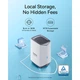 Камера видеонаблюдения Baseus Security N1 Plus Outdoor Camera 2K, 145°, 16Gb eMMC (16TB Max), Color Night vision, IP67, Wi-Fi, 10500mAh, white - изображение 3
