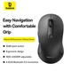Мышь Baseus F02 Ergonomic Wireless Mouse |2.4G/BT5.2| (without Battery) Black - изображение 6