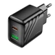 Мережевий зарядний пристрій HOCO CS25A Rico charger 20W Black - изображение 3