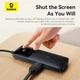 Hub адаптер Baseus Dual Fast Charging 6-in-1 HUB (USB-C to HDMI 4K * 1 + USB-A * 2 + USB-C*3) Black - зображення 10