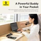 Hub адаптер Baseus Dual Fast Charging 6-in-1 HUB (USB-C to HDMI 4K * 1 + USB-A * 2 + USB-C*3) Black - зображення 11