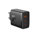 Адаптер сетевой Baseus Cube Pro Fast Charger |1USB/2Type-C, 65W/3A, PD/QC| Black - изображение 1
