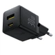 Адаптер мережевий Baseus Palm Fast Charger |1USB/1Type-C, 30W/3A, PD/QC| Black - зображення 2