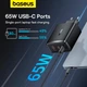 Адаптер сетевой Baseus Cube Pro Fast Charger |1USB/2Type-C, 65W/3A, PD/QC| Black - изображение 7