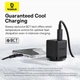 Адаптер мережевий Baseus Palm Fast Charger |1Type-C, 30W/3A, PD/QC| Black - зображення 9