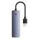 Hub адаптер Baseus UltraJoy Series 4-Port Hub Lite |USB-A to USB3.0*4, 5Gbps,15cm| - зображення 3