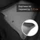 5D EVA Коврик водія для Volkswagen Jetta / Bora 1998-2005 З Бортиками та підп'ятником Чорні 1 шт - зображення 6