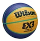 Мяч баскетбольный для стритбола Wilson FIBA 3X3 Junior WTB1133XB №5 Желто-синий - изображение 3