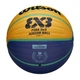 Мяч баскетбольный для стритбола Wilson FIBA 3X3 Junior WTB1133XB №5 Желто-синий - изображение 5
